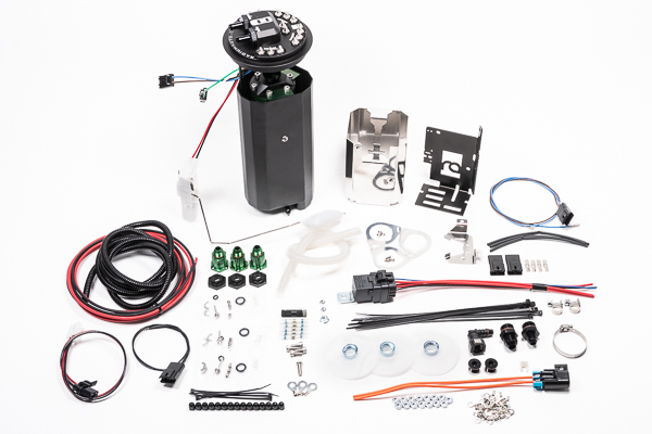 Radium Engineering — Radium Nissan R32 GT-R Fuel Hanger Surge Tank Brushless TI Auto E5LM - Pumps Not Included - view 3